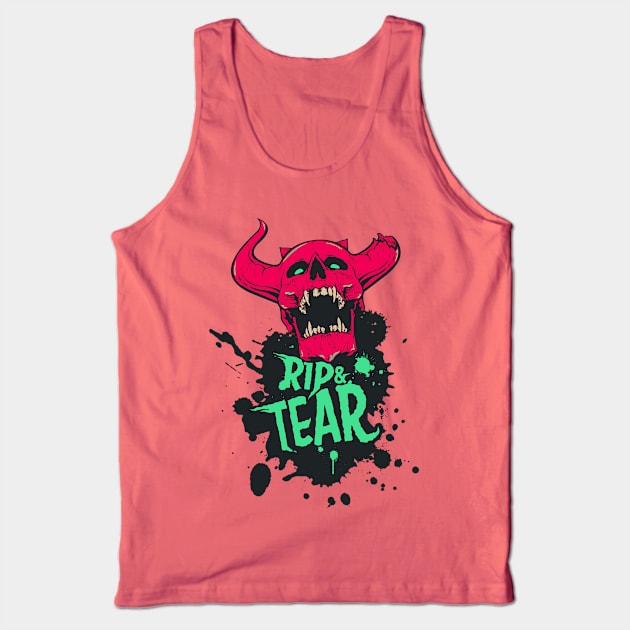 Rip & Tear Tank Top by Aberrant Assembly